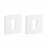 Witte cilinderplaatjes KVADRAT 1711 ultra dun 3mm