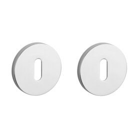 Sleutel rozet rond 53x7mm Chroom gepolijst