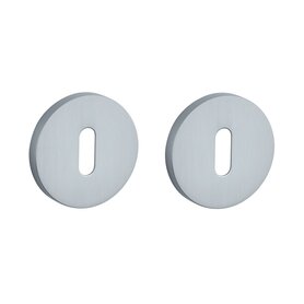 Sleutel rozet rond 53x7mm Mat chroom