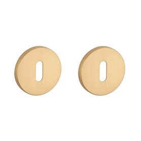 Sleutel rozet rond 53x7mm Goud satijn