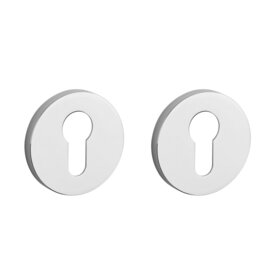 Cilinder rozet rond 53x7mm Chroom gepolijst