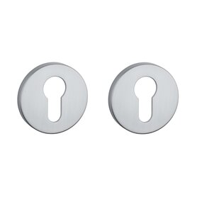 Cilinder rozet rond 53x7mm Mat chroom