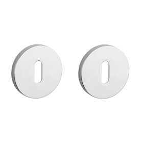 Sleutel rozet rond 52X7mm chroom gepolijst