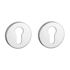 Clinder rozet rond 52X7mm chroom gepolijst