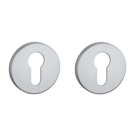 Clinder rozet rond 52X7mm mat chroom