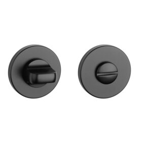 Toiletgarnituur rond 52X7mm mat zwart