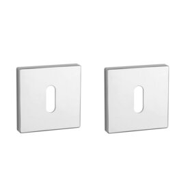 Sleutel rozet vierkant 52X52X7mm chroom gepolijst