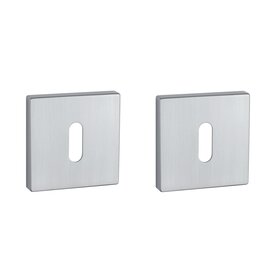 Sleutel rozet vierkant 52X52X7mm mat chroom