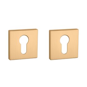 Clinder rozet vierkant 52X52X7mm Goud satijn