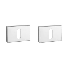 Sleutel rozet rechthoek 50X33X7mm chroom gepolijst