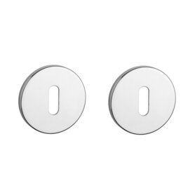 Sleutel rozet rond 52X5mm chroom gepolijst