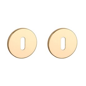 Sleutel rozet rond 52X5mm Goud