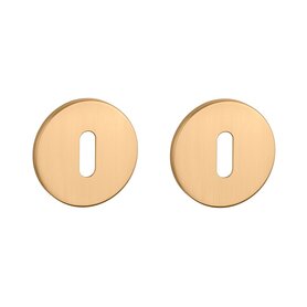 Sleutel rozet rond 52X5mm Goud satijn