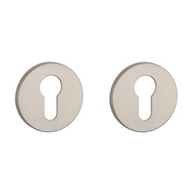 Cilinder rozet rond 52X5mm nikkel