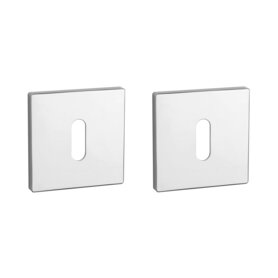 Sleutel rozet vierkant 52X52X5mm chroom gepolijst