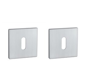 Sleutel rozet vierkant 52X52X5mm mat chroom