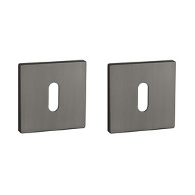 Sleutel rozet vierkant 52X52X5mm mat antraciet