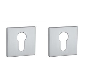 Cilinder rozet vierkant 52X52X5mm mat chroom