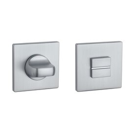 Toiletgarnituur vierkant 52X52X5mm mat chroom