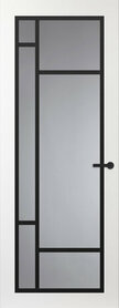 FR500 Wit met glas zwarte glaslat