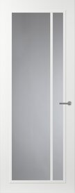 FR502 Wit met glas witte glaslat
