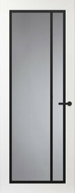 FR502 Wit met glas zwarte glaslat
