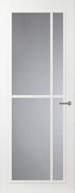 FR503 Wit met glas witte glaslat