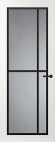 FR503 Wit met glas zwarte glaslat