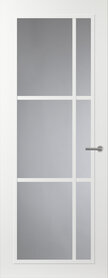 FR504 Wit met glas witte glaslat