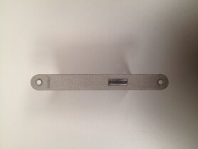 Kastslot SX210  sleutelbediend (voorplaat RVS kleur)